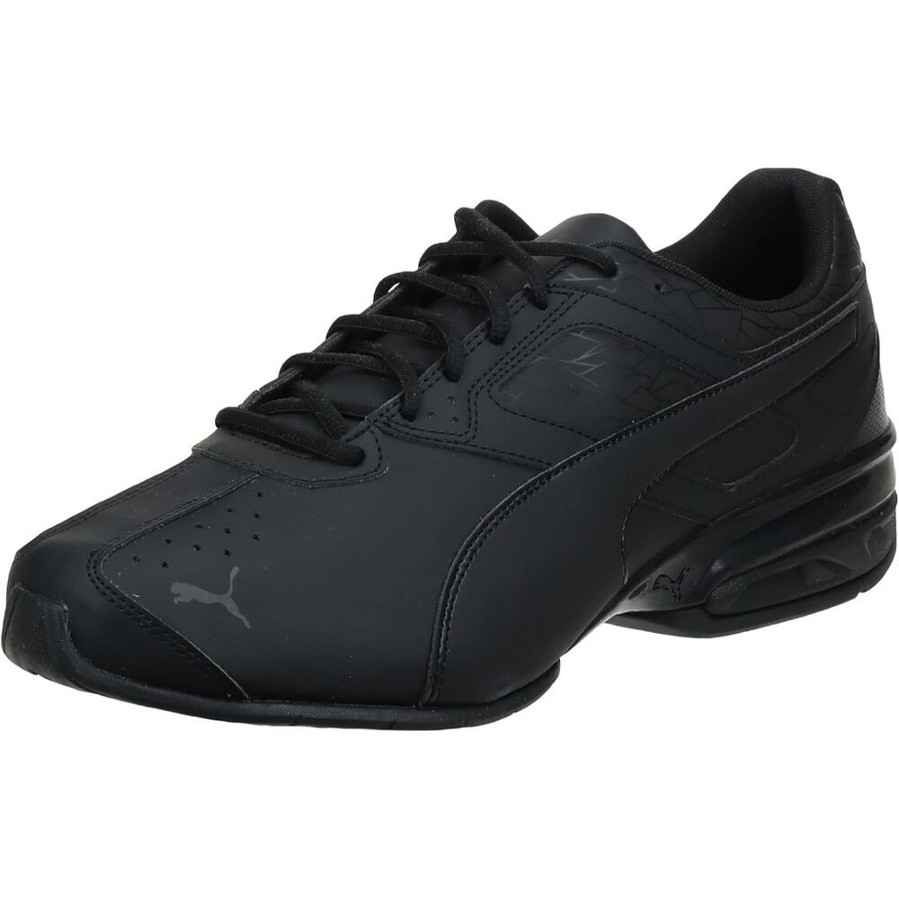Puma Men's Puma Black Imported Tazon Synthetic Leather Comfortable Sneakers